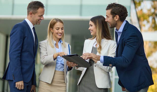 Hospitality team at work